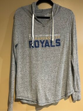 Kansas City Royals Gray Pullover Hoodie Sweatshirt